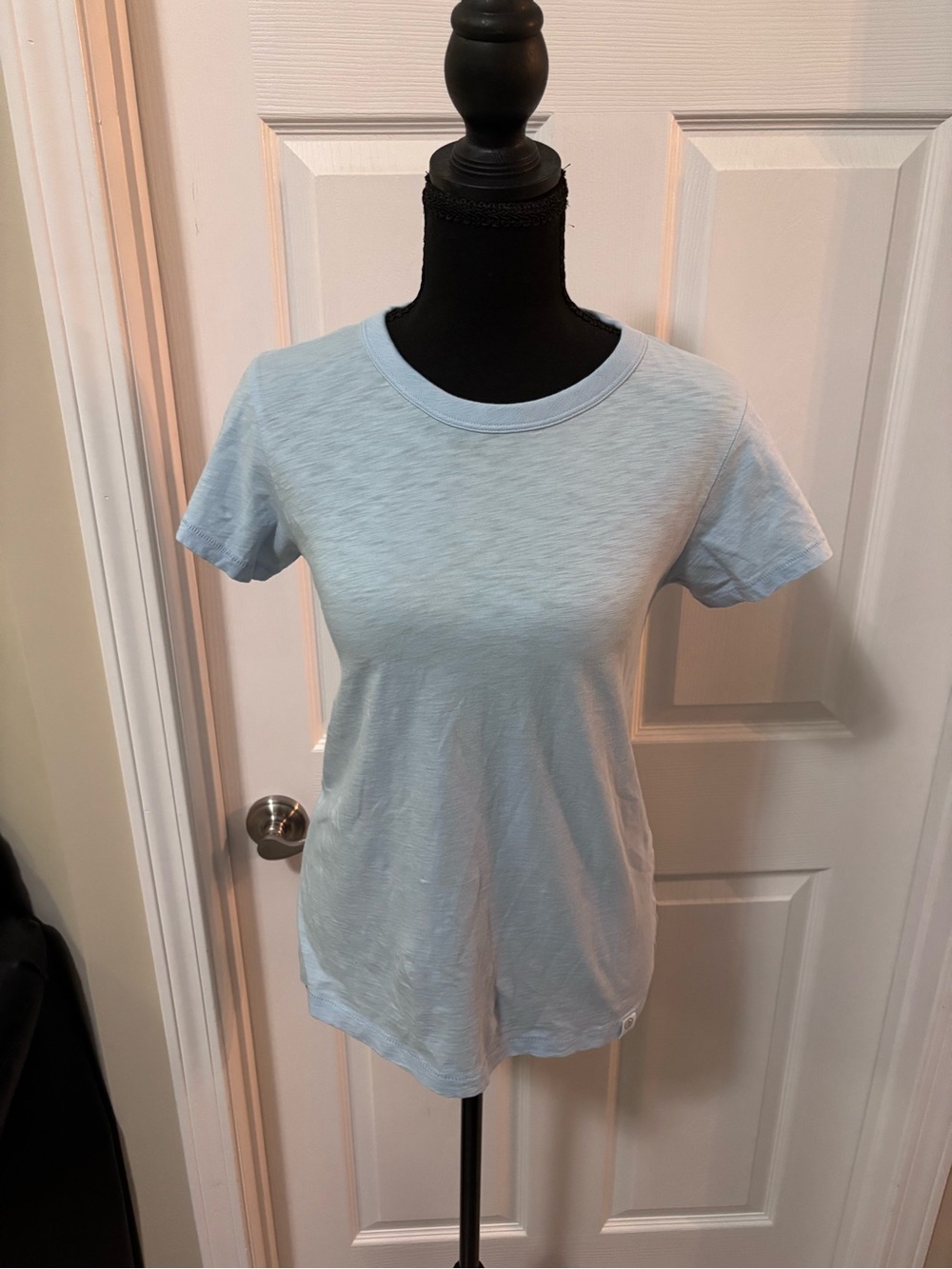 rag & bone Organic Cotton The Slub Tee in Raindrop